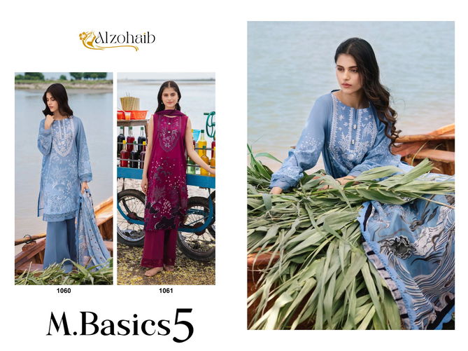 Alzohaib M Basics 5 Cotton Embroidery Patch Pakistani Suits Orders In India
